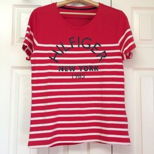 Tommy Hilfiger striped tee shirt  med NWT